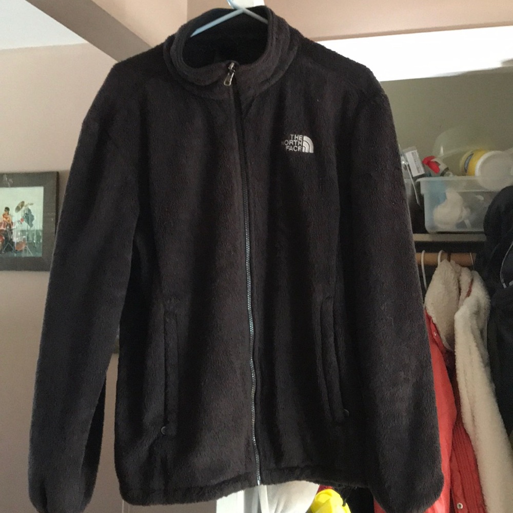 North Face fuzzy jacket